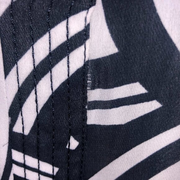 Banana Republic Belted Shirt Dress Dark Blue & White Women's Size 8 - Picture 13 of 13